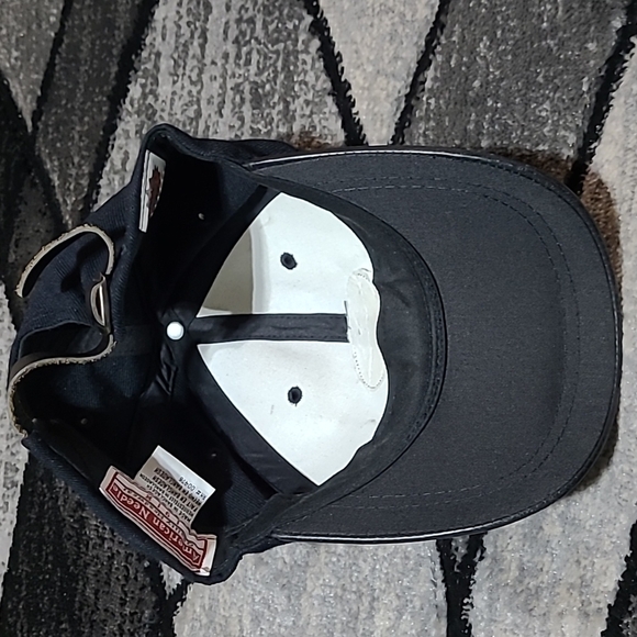 HARLEY DAVIDSON EMBROIDERED METAL BAR & SHIELD LEATHER LOGO HAT - Picture 10 of 13